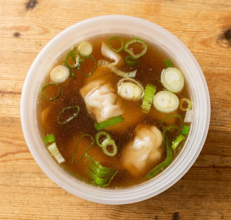 Soup served at New China Kitchen, Chinese restaurant on Saint Anne's Road, Winnipeg