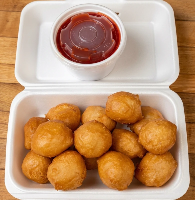 Sweet and sour chicken balls at New China Kitchen, St. Vital, Winnipeg